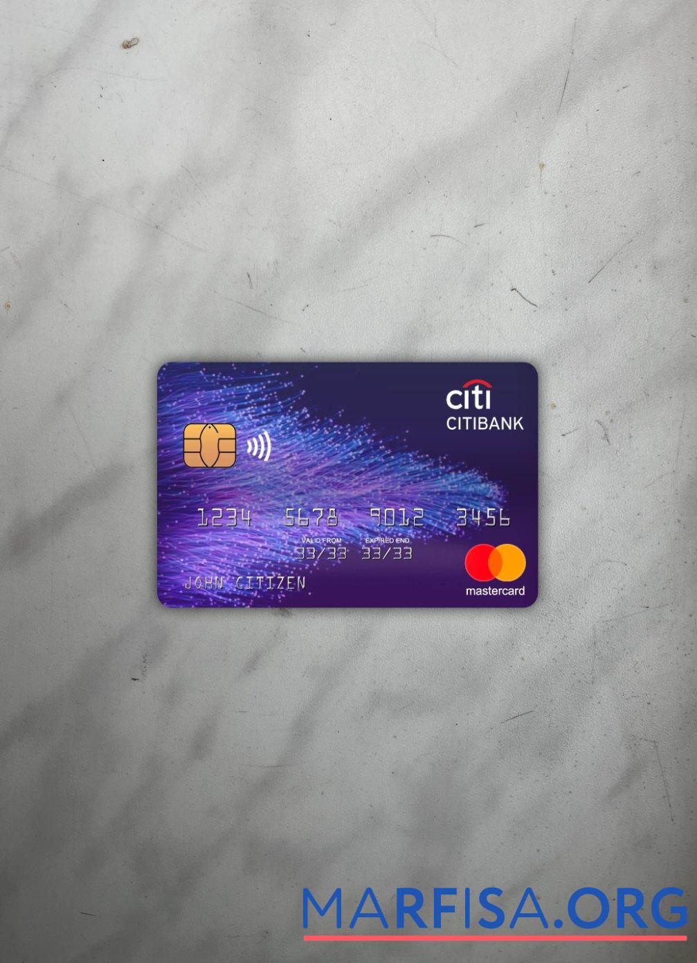 Downloadable Hong Kong Citibank mastercard photolook front download for verification